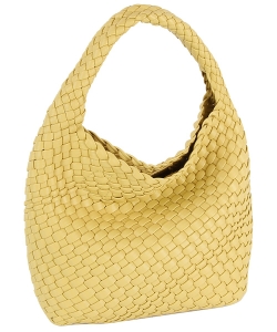 Fashion Woven Shoulder Bag Satchel CQF015 YELLOW